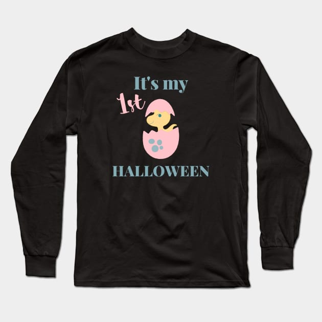 It's my first halloween pink dinosaur Long Sleeve T-Shirt by Mplanet